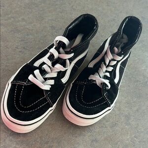 Vans Kids Black and White Sneakers